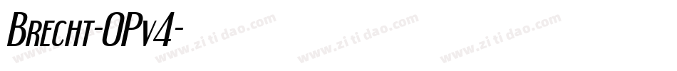 Brecht-0Pv4字体转换
