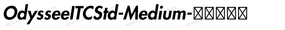OdysseeITCStd-Medium字体转换