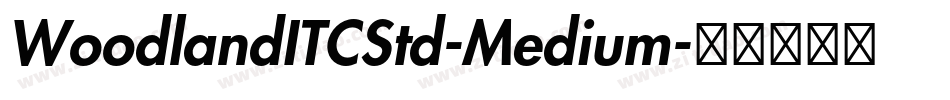 WoodlandITCStd-Medium字体转换