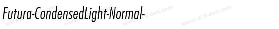 Futura-CondensedLight-Normal字体转换