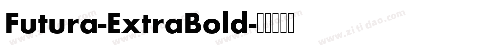 Futura-ExtraBold字体转换