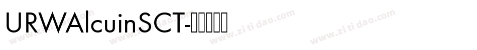 URWAlcuinSCT字体转换