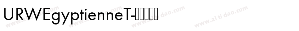 URWEgyptienneT字体转换