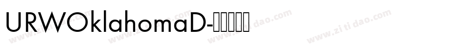 URWOklahomaD字体转换