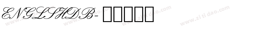 ENGLSHDB字体转换