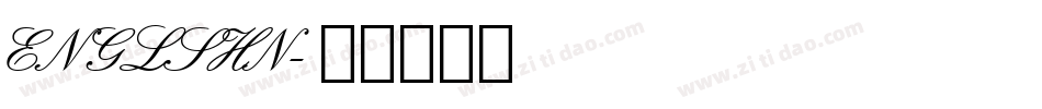 ENGLSHN字体转换