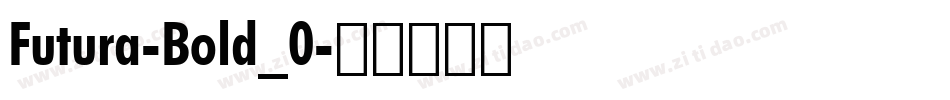 Futura-Bold_0字体转换