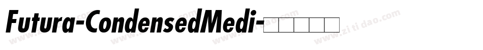 Futura-CondensedMedi字体转换