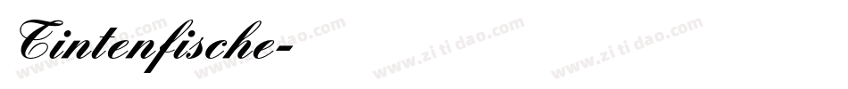 Tintenfische字体转换