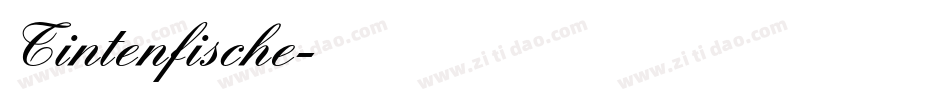 Tintenfische字体转换