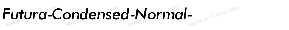 Futura-Condensed-Normal字体转换