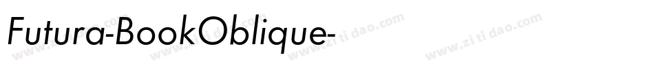 Futura-BookOblique字体转换