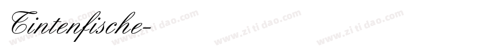 Tintenfische字体转换