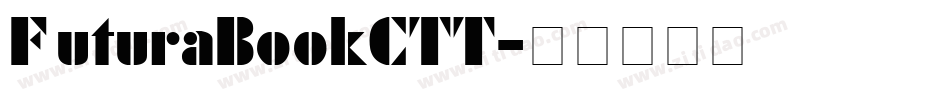 FuturaBookCTT字体转换