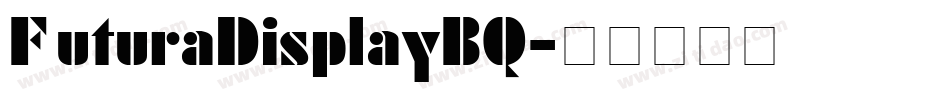 FuturaDisplayBQ字体转换