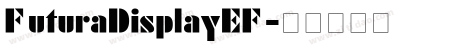 FuturaDisplayEF字体转换