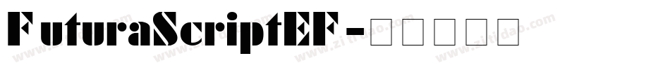 FuturaScriptEF字体转换