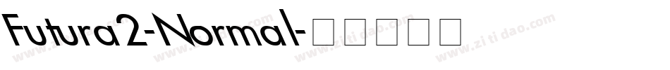 Futura2-Normal字体转换