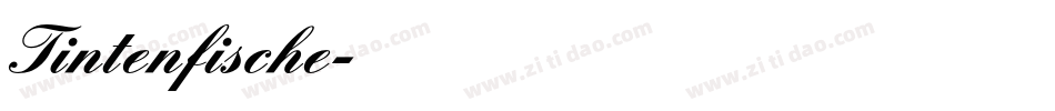 Tintenfische字体转换