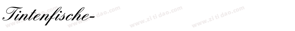 Tintenfische字体转换