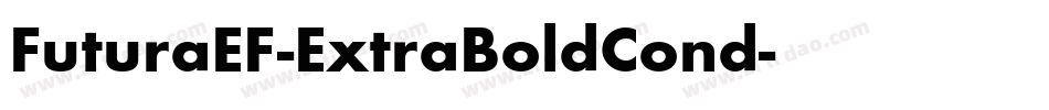 FuturaEF-ExtraBoldCond字体转换