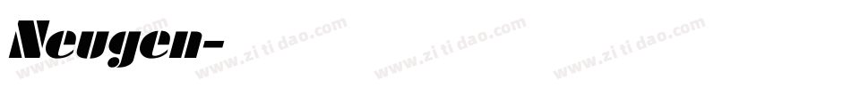 Neugen字体转换