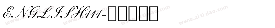 ENGLISH111字体转换
