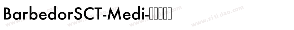 BarbedorSCT-Medi字体转换