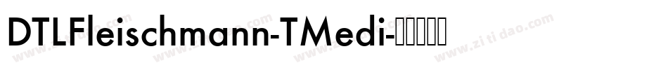 DTLFleischmann-TMedi字体转换