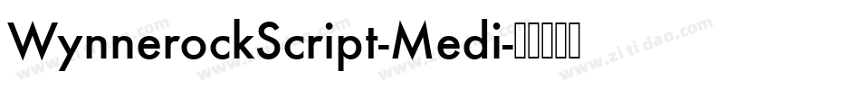 WynnerockScript-Medi字体转换