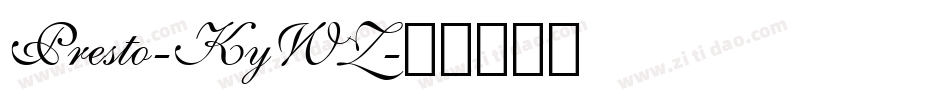 Presto-KyWZ字体转换