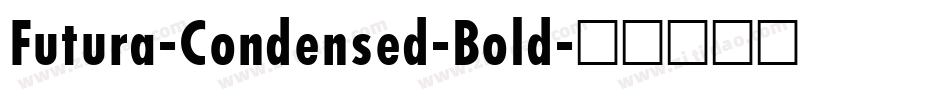Futura-Condensed-Bold字体转换