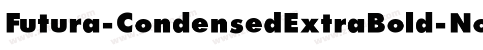 Futura-CondensedExtraBold-Normal字体转换