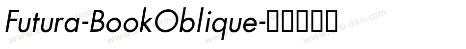 Futura-BookOblique字体转换