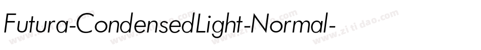 Futura-CondensedLight-Normal字体转换