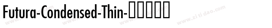 Futura-Condensed-Thin字体转换