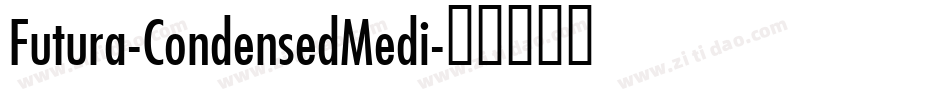 Futura-CondensedMedi字体转换