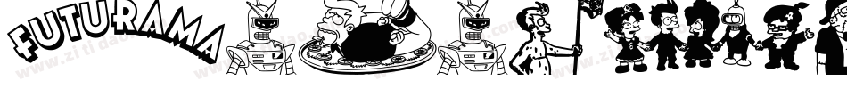 FuturamaDingbats-OdLA字体转换