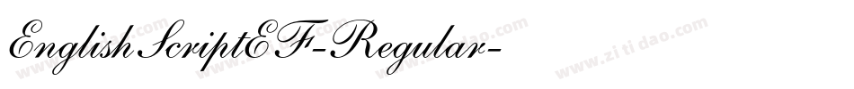 EnglishScriptEF-Regular字体转换