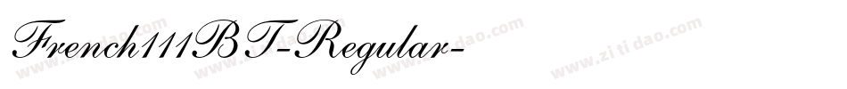 French111BT-Regular字体转换