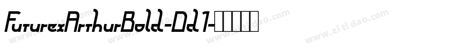 FuturexArthurBold-Dd1字体转换
