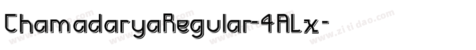 ChamadaryaRegular-4ALx字体转换
