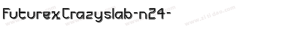 FuturexCrazyslab-n24字体转换