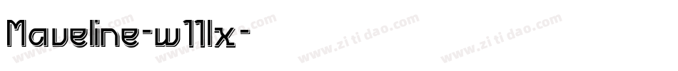 Maveline-w11lx字体转换