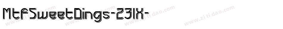 MtfSweetDings-23lX字体转换