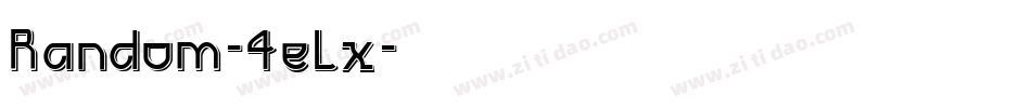 Random-4eLx字体转换