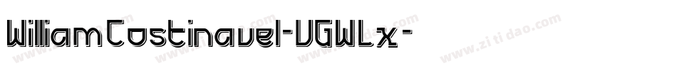 WilliamCostinavel-VGWLx字体转换