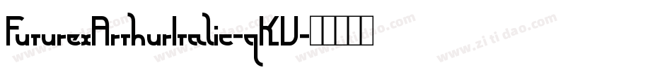 FuturexArthurItalic-qKV字体转换