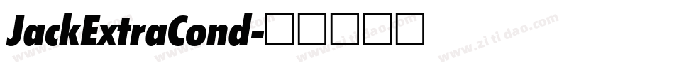 JackExtraCond字体转换