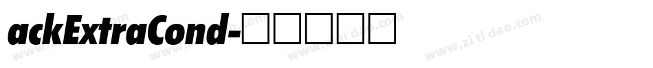 ackExtraCond字体转换